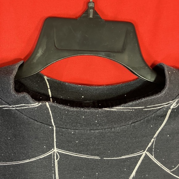 Vtg 1995 Spider With Spiderweb Graphic T-Shirt / Men XL Halloween All Over Print - Picture 8 of 12